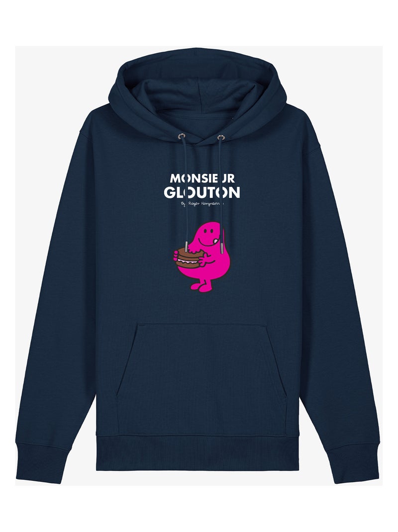 Sweater à capuche Man - MONSIEUR GLOUTON Marineblauw - Kiabi