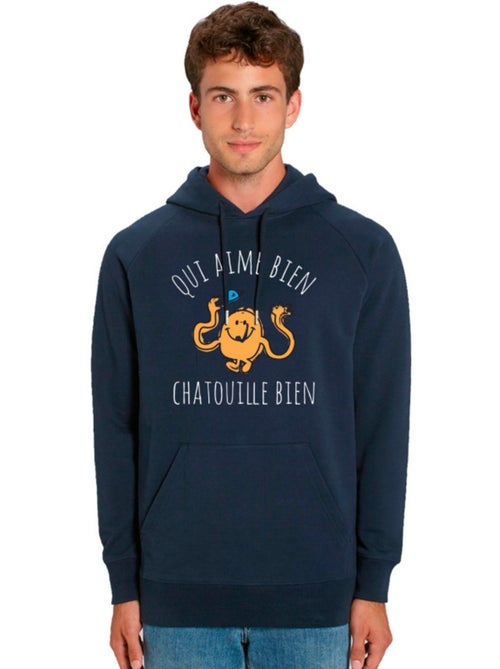 Sweater à capuche Man - QUI AIME BIEN CHATOUILLE BIEN - Kiabi Sweater à capuche Man - QUI AIME BIEN CHATOUILLE BIEN - Kiabi