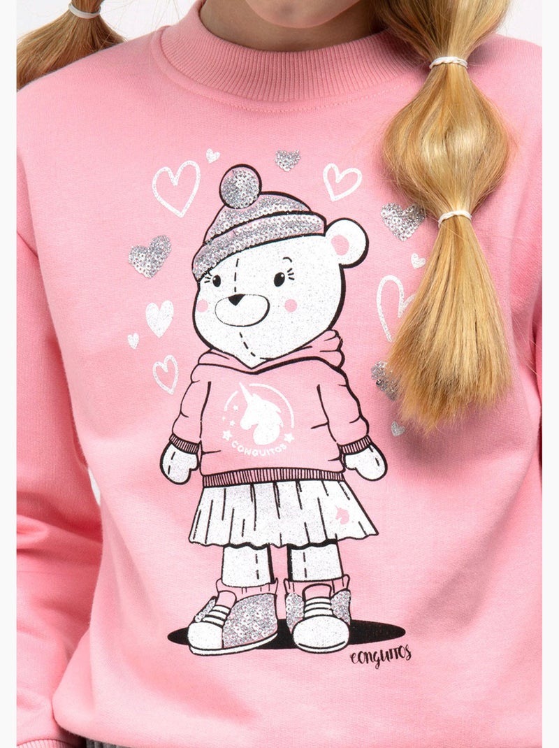 Sweater conguitos Roze - Kiabi