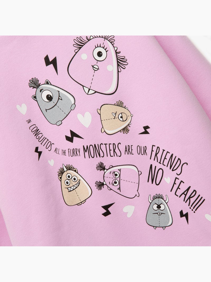Sweater conguitos Roze - Kiabi