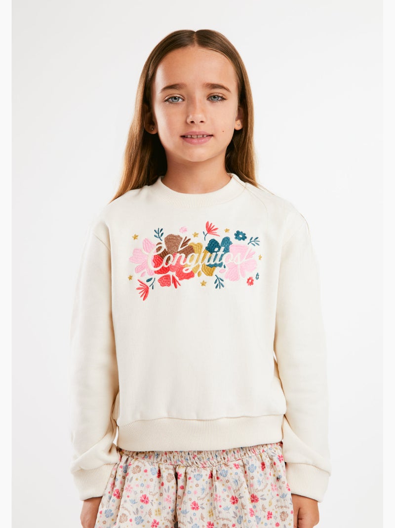 Sweater conguitos sudadera logo Wit - Kiabi