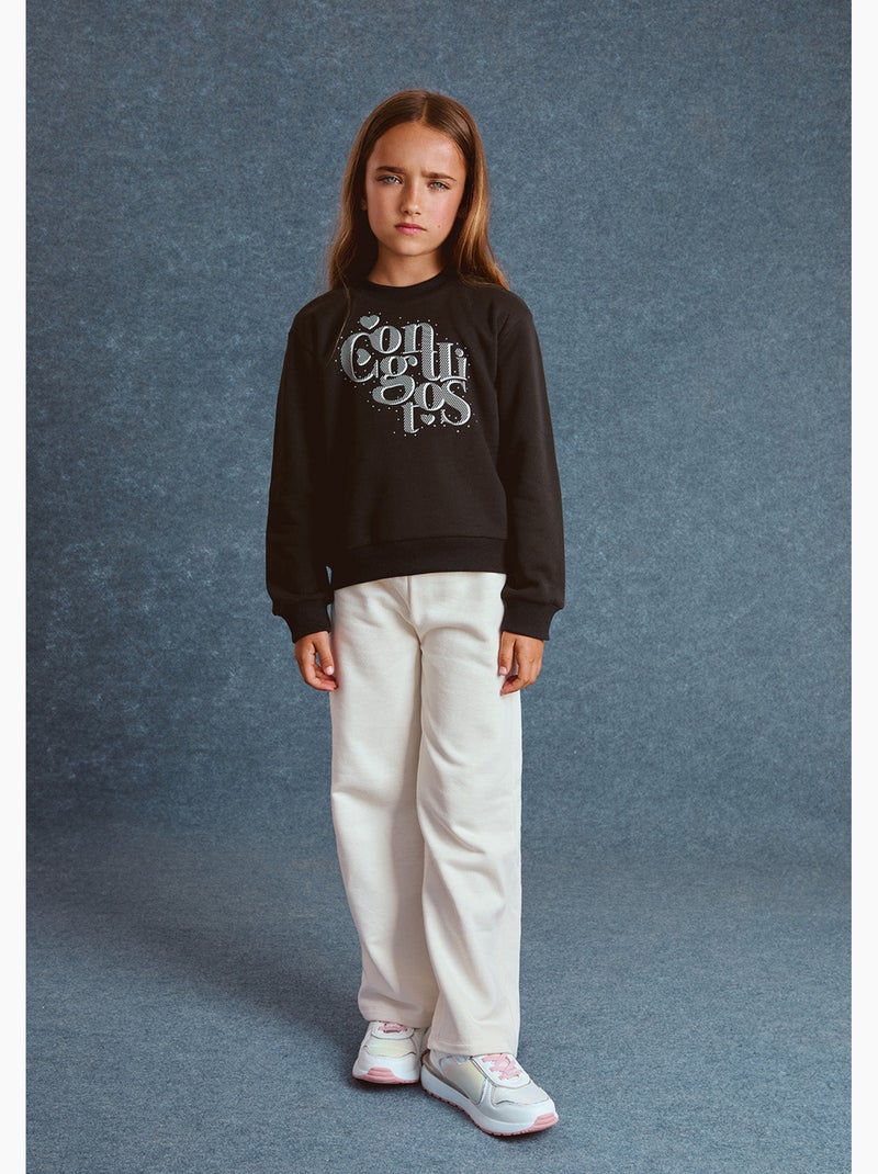 Sweater conguitos Zwart Zwart - Kiabi