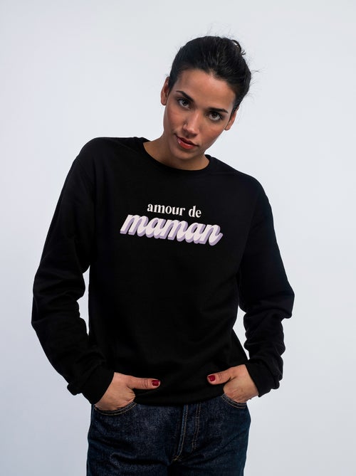Sweater Dames - AMOUR DE MAMAN - Kiabi Sweater Dames - AMOUR DE MAMAN - Kiabi
