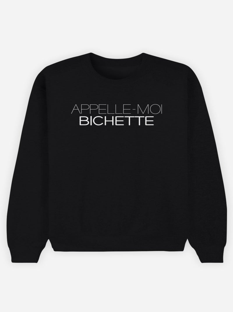 Sweater Dames - APPELLE-MOI BICHETTE Zwart - Kiabi