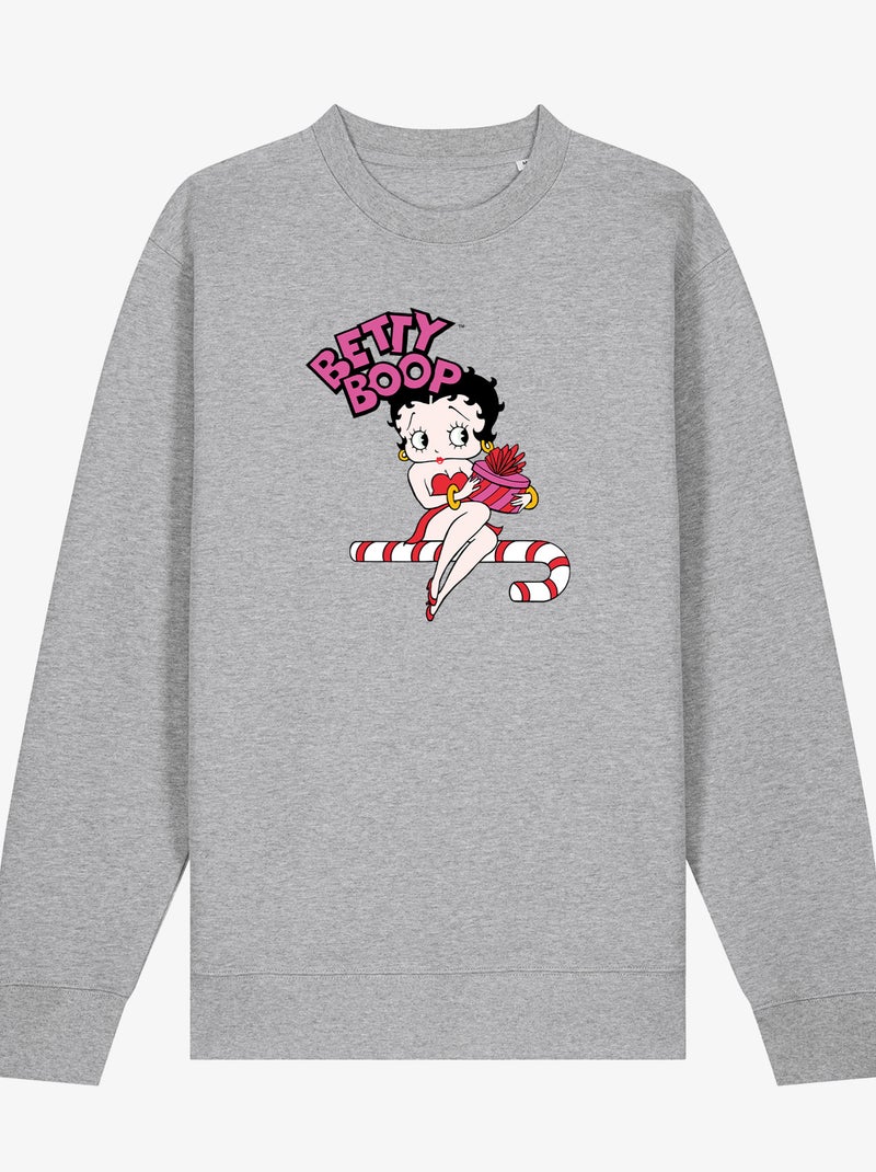 Sweater Dames - BETTY BOOP 2 Gemêleerd grijs - Kiabi