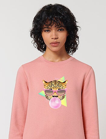 Sweater Dames - BUBBLE GUM LEO