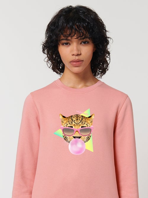 Sweater Dames - BUBBLE GUM LEO - Kiabi Sweater Dames - BUBBLE GUM LEO - Kiabi