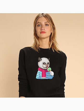 Sweater Dames - CAT AND ICE CREAM