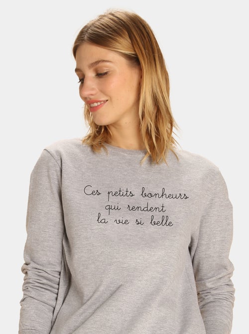 Sweater Dames - CES PETITS BONHEURS - Kiabi Sweater Dames - CES PETITS BONHEURS - Kiabi