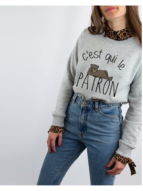 Sweater Dames - C'EST QUI LE PATRON - Kiabi Sweater Dames - C'EST QUI LE PATRON - Kiabi