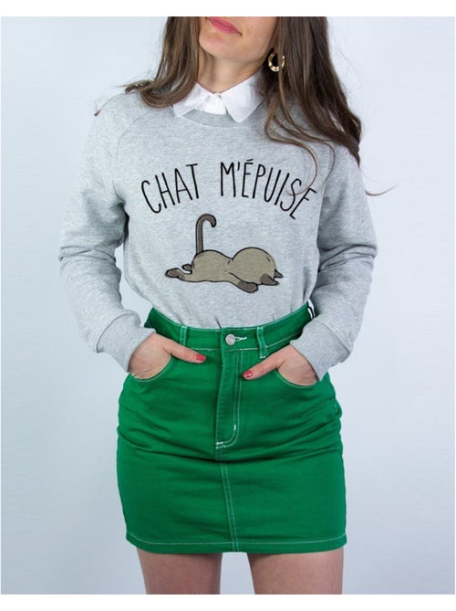Sweater Dames - CHAT M'EPUISE - Kiabi Sweater Dames - CHAT M'EPUISE - Kiabi