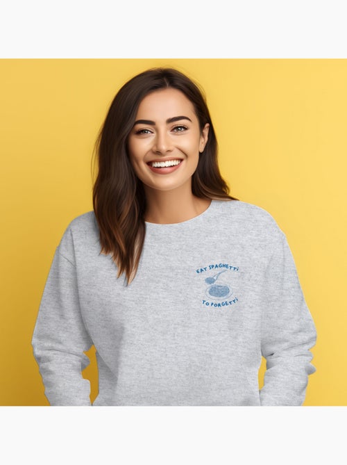 Sweater Dames - EAT SPAGHETTI TO FORGETTI - Kiabi Sweater Dames - EAT SPAGHETTI TO FORGETTI - Kiabi