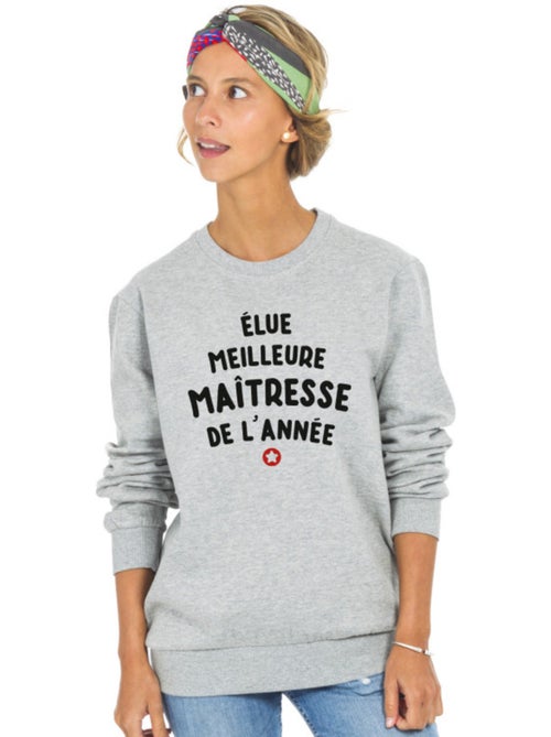 Sweater Dames - ÉLUE MEILLEURE MAÎTRESSE DE L'ANNÉE - Kiabi Sweater Dames - ÉLUE MEILLEURE MAÎTRESSE DE L'ANNÉE - Kiabi
