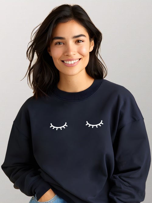 Sweater Dames - EYES CLOSED - Kiabi Sweater Dames - EYES CLOSED - Kiabi