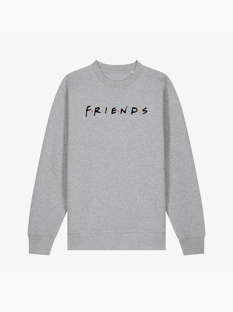 Sweater Dames - FRIENDS LOGO BLACK Gemêleerd grijs - Kiabi