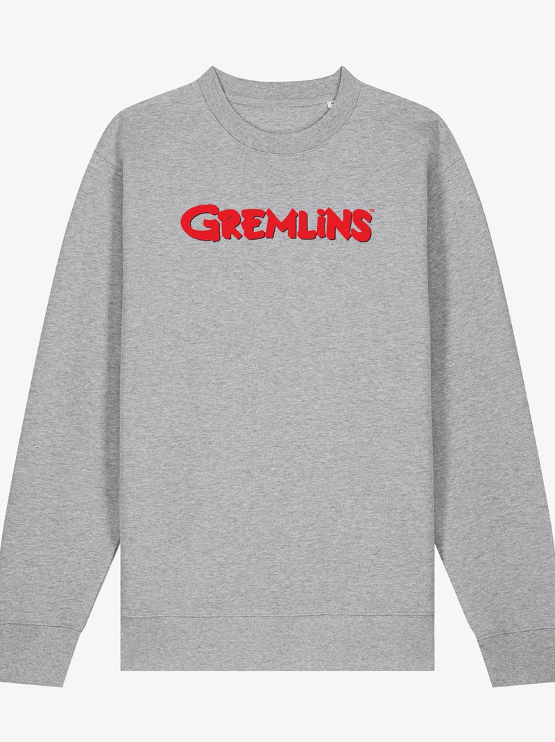 Sweater Dames - GREMLINS LOGO Gemêleerd grijs - Kiabi