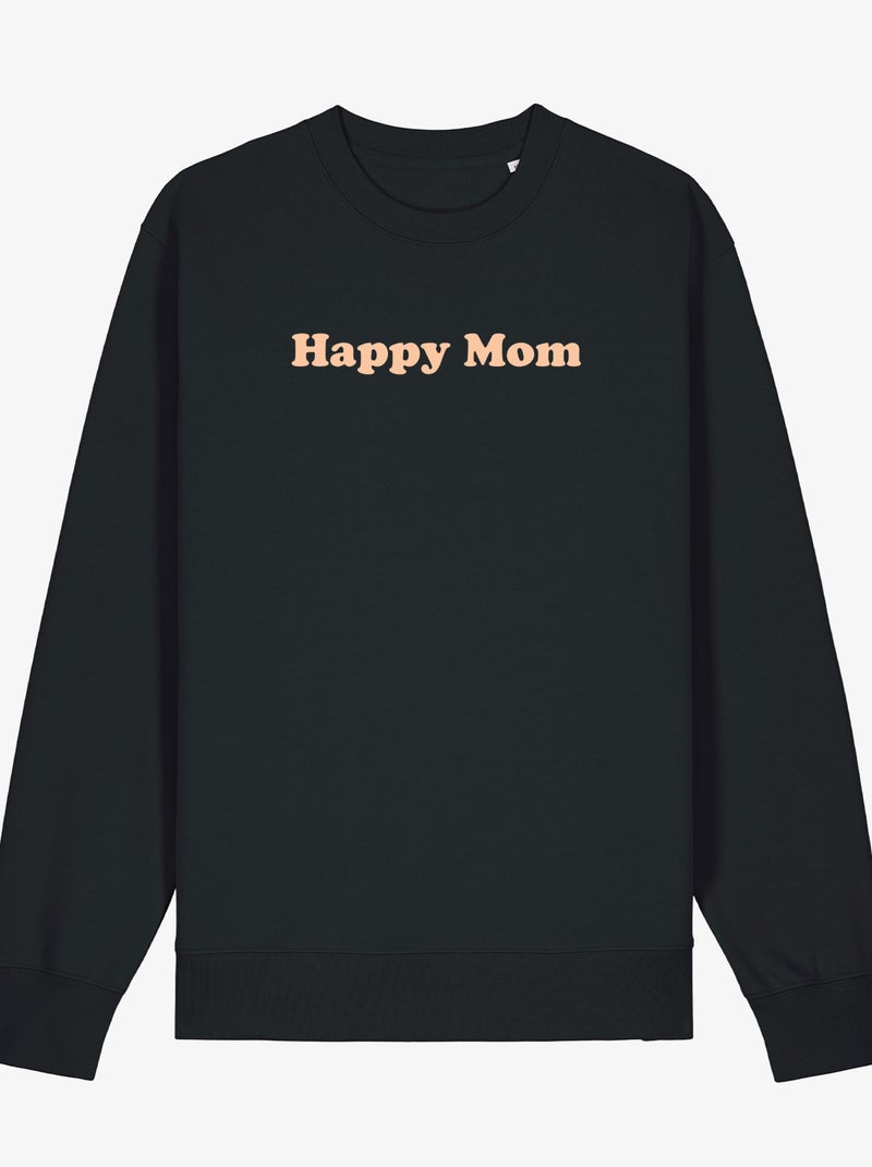 Sweater Dames - HAPPY MOM Zwart - Kiabi