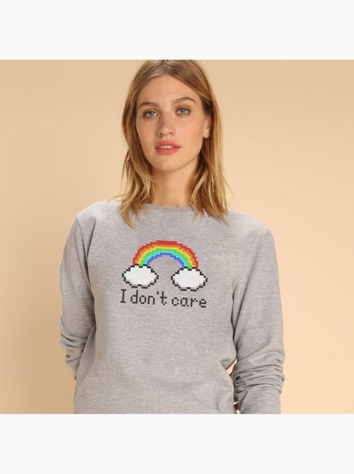 Sweater Dames - I DONT CARE - Kiabi Sweater Dames - I DONT CARE - Kiabi
