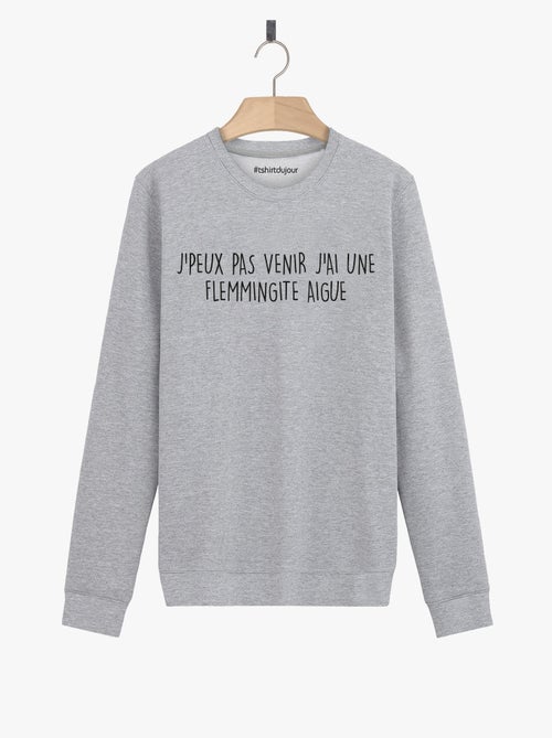 Sweater Dames - J'AI UNE FLEMMINGITE AIGUE - Kiabi Sweater Dames - J'AI UNE FLEMMINGITE AIGUE - Kiabi