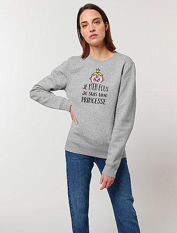 Sweater Dames - JE M EN FOUS JE SUIS UNE PRINCESSE