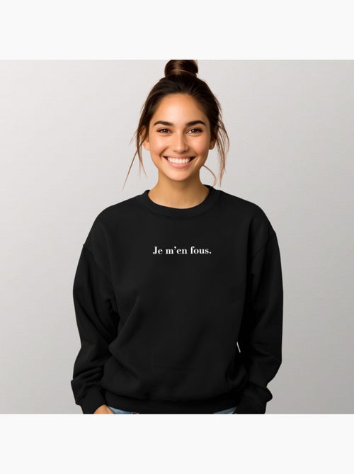 Sweater Dames - JE M'EN FOUS - Kiabi Sweater Dames - JE M'EN FOUS - Kiabi