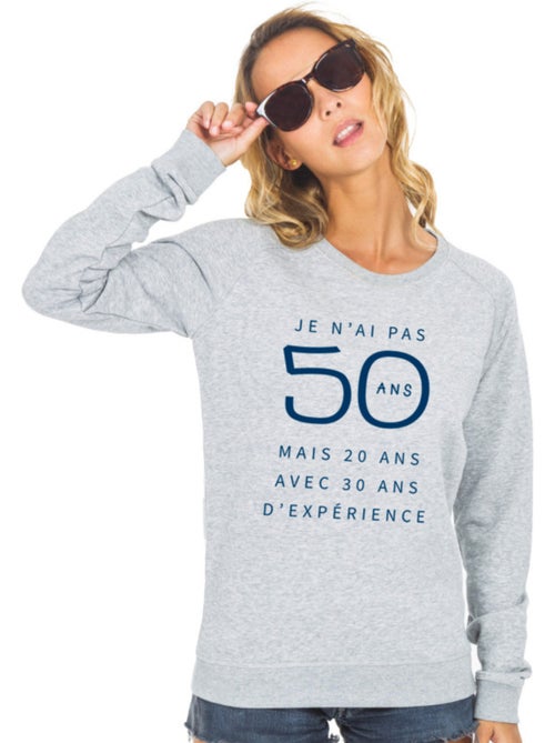 Sweater Dames - JE N'AI PAS 50 ANS MAIS 20 ANS AVEC 30 ANS D'EXPERIENCE WAF - Kiabi Sweater Dames - JE N'AI PAS 50 ANS MAIS 20 ANS AVEC 30 ANS D'EXPERIENCE WAF - Kiabi