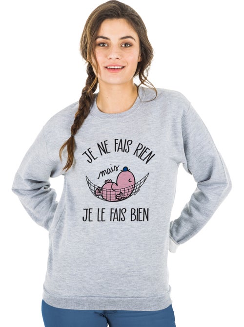 Sweater Dames - JE NE FAIS RIEN MAIS JE LE FAIS BIEN - Kiabi Sweater Dames - JE NE FAIS RIEN MAIS JE LE FAIS BIEN - Kiabi