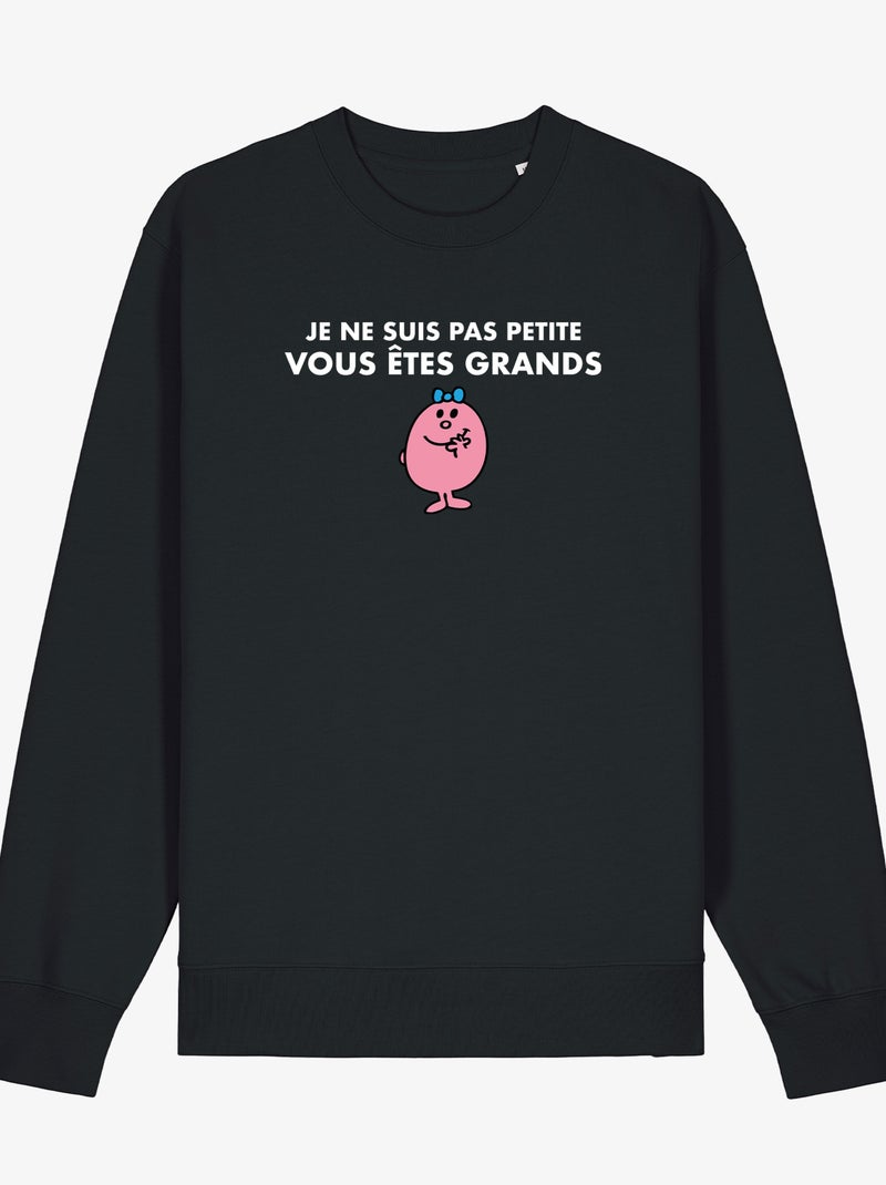 Sweater Dames - JE NE SUIS PAS PETITE VOUS ETES GRANDS Zwart - Kiabi