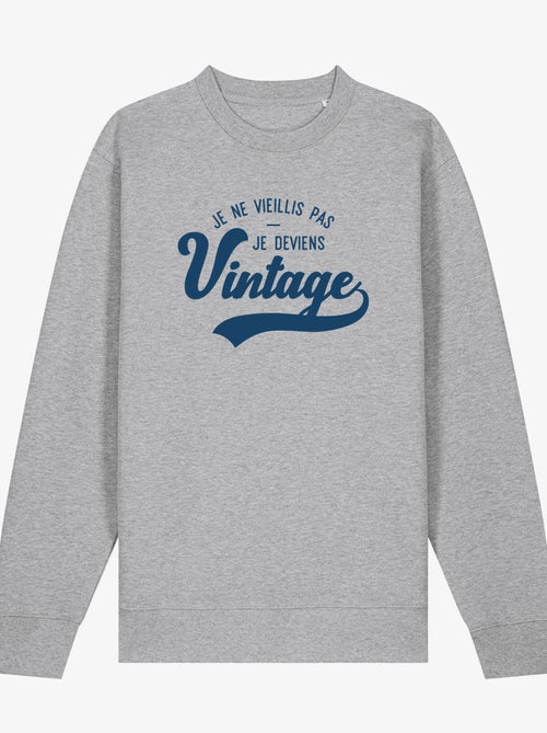 Sweater Dames - JE NE VIEILLIS PAS JE DEVIENS VINTAGE - Kiabi Sweater Dames - JE NE VIEILLIS PAS JE DEVIENS VINTAGE - Kiabi