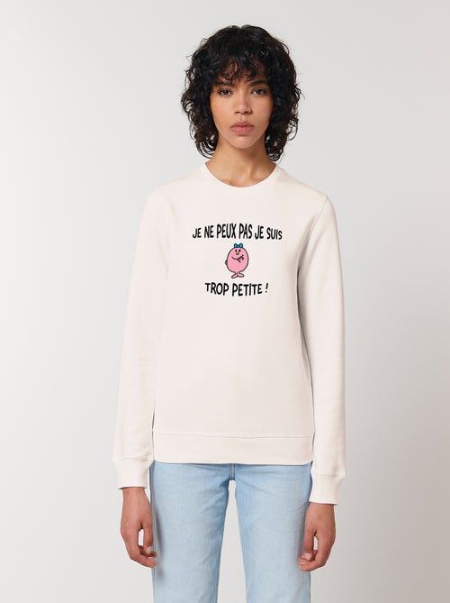 Sweater Dames - JE PEUX PAS JE SUIS TROP PETITE - Kiabi Sweater Dames - JE PEUX PAS JE SUIS TROP PETITE - Kiabi