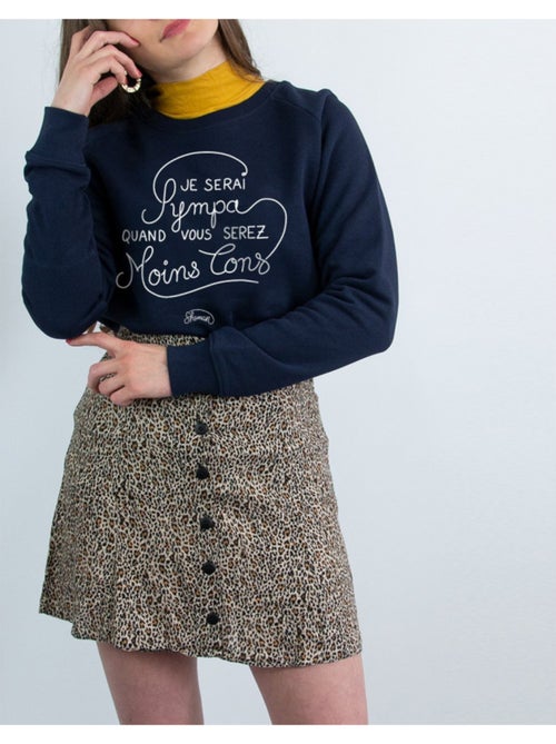 Sweater Dames - JE SERAI SYMPA QUAND VOUS SEREZ MOINS CON - Kiabi Sweater Dames - JE SERAI SYMPA QUAND VOUS SEREZ MOINS CON - Kiabi