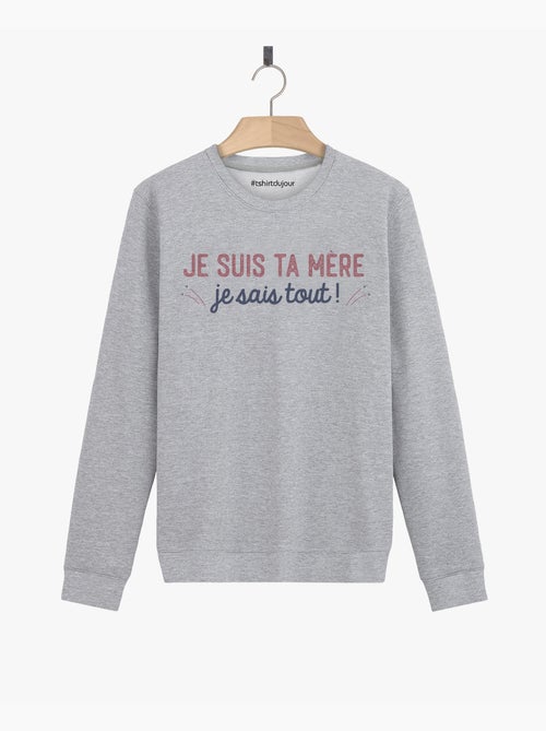 Sweater Dames - JE SUIS TA MÈRE JE SAIS TOUT - Kiabi Sweater Dames - JE SUIS TA MÈRE JE SAIS TOUT - Kiabi