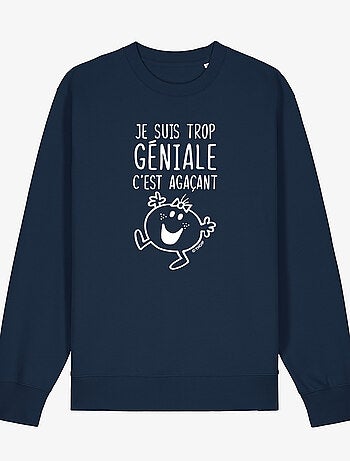 Sweater Dames - JE SUIS TROP GÉNIALE C'EST AGAÇANT