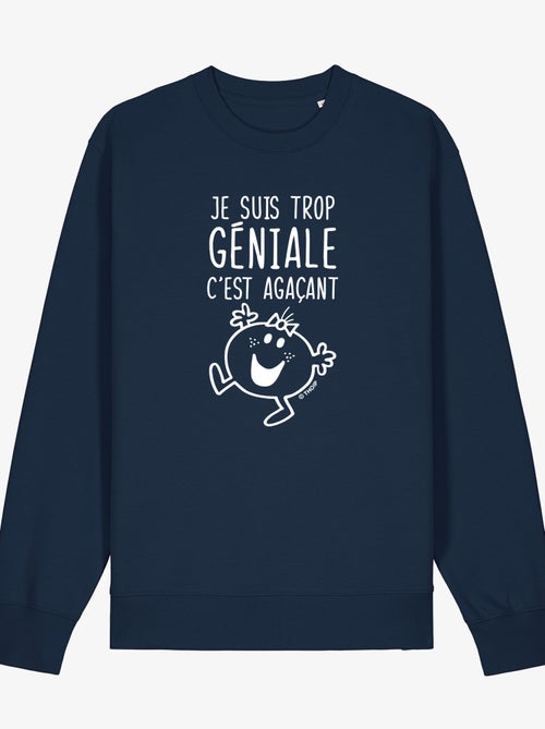 Sweater Dames - JE SUIS TROP GÉNIALE C'EST AGAÇANT - Kiabi Sweater Dames - JE SUIS TROP GÉNIALE C'EST AGAÇANT - Kiabi