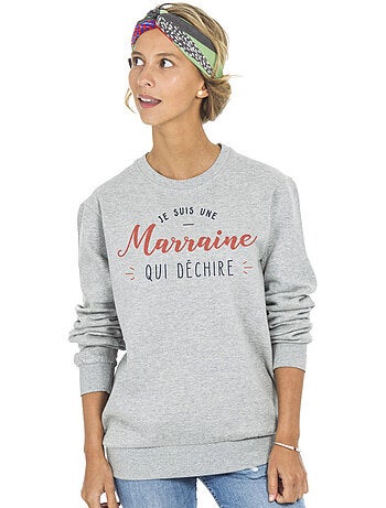 Sweater Dames - JE SUIS UNE MARRAINE QUI DÉCHIRE