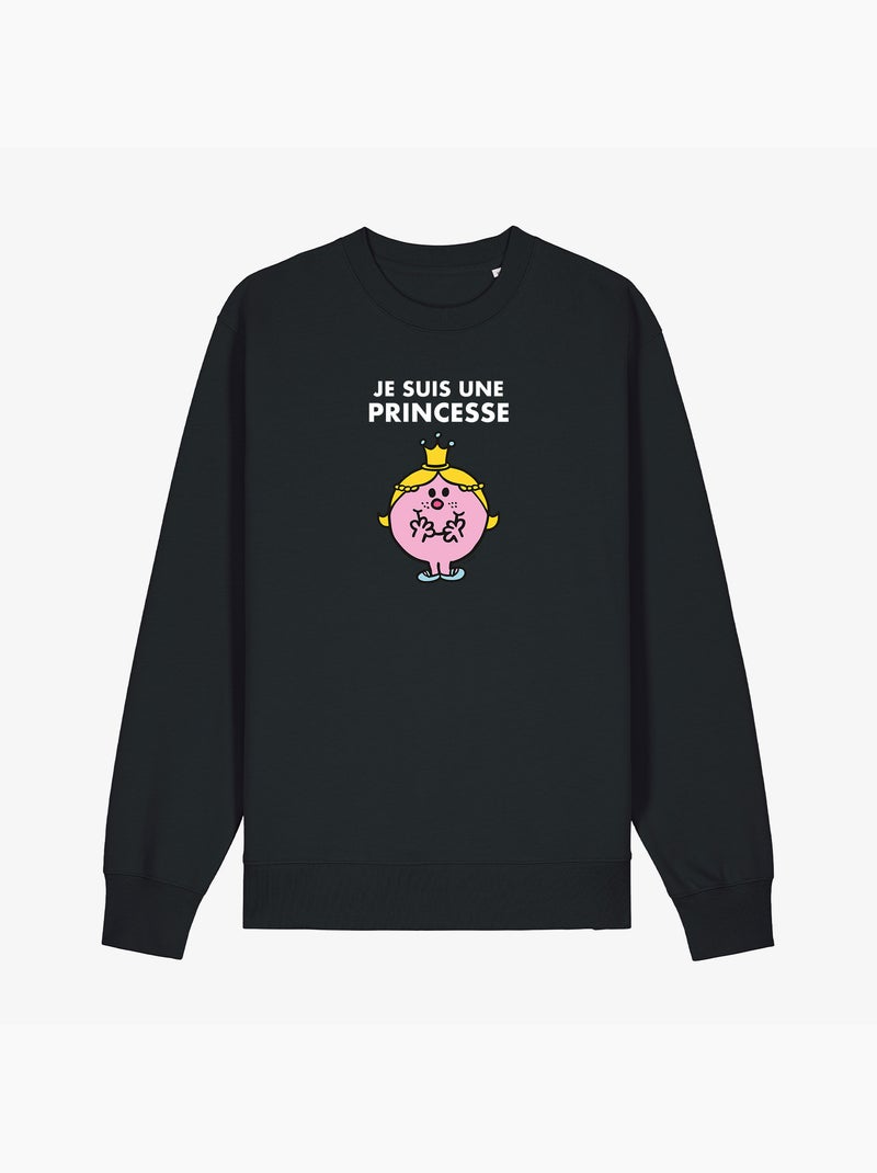 Sweater Dames - JE SUIS UNE PRINCESSE FACE Zwart - Kiabi