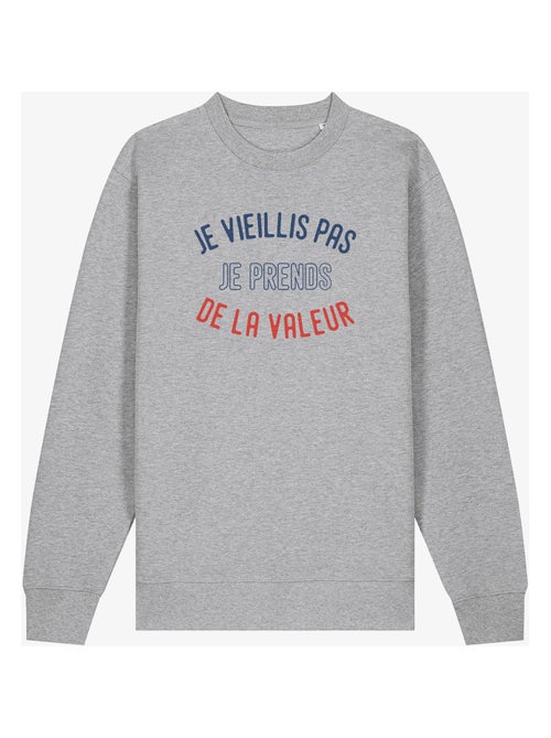 Sweater Dames - JE VIEILLIS PAS JE PRENDS DE LA VALEUR ENKR - Kiabi Sweater Dames - JE VIEILLIS PAS JE PRENDS DE LA VALEUR ENKR - Kiabi