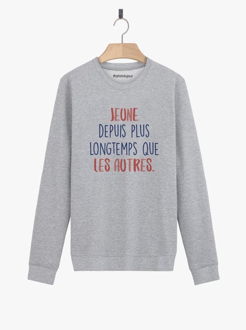 Sweater Dames - JEUNE DEPUIS PLUS LONGTEMPS ROSE - Kiabi Sweater Dames - JEUNE DEPUIS PLUS LONGTEMPS ROSE - Kiabi