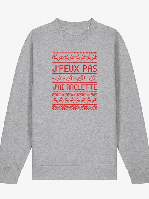 Sweater Dames - J'PEUX PAS J'AI RACLETTE - Kiabi Sweater Dames - J'PEUX PAS J'AI RACLETTE - Kiabi