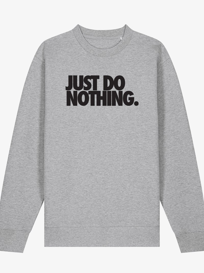 Sweater Dames - JUST DO NOTHING Gemêleerd grijs - Kiabi