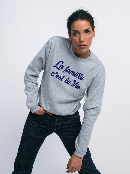 Sweater Dames - LA FAMILLE C'EST LA VIE - Kiabi Sweater Dames - LA FAMILLE C'EST LA VIE - Kiabi