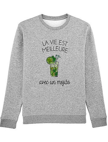 Sweater Dames - LA VIE EST MEILLEURE AVEC UN MOJITO