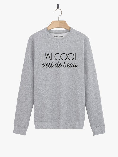 Sweater Dames - L'ALCOOL C'EST DE L'EAU - Kiabi Sweater Dames - L'ALCOOL C'EST DE L'EAU - Kiabi
