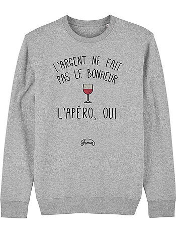 Sweater Dames - L'ARGENT NE FAIT PAS LE BONHEUR, L'APÉRO OUI