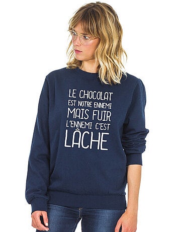 Sweater Dames - LE CHOCOLAT EST NOTRE ENNEMI 2