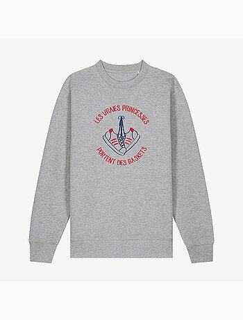 Sweater Dames - LES VRAIES PRINCESSES PORTENT DES BASKETS