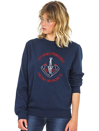 Sweater Dames - LES VRAIES PRINCESSES PORTENT DES BASKETS