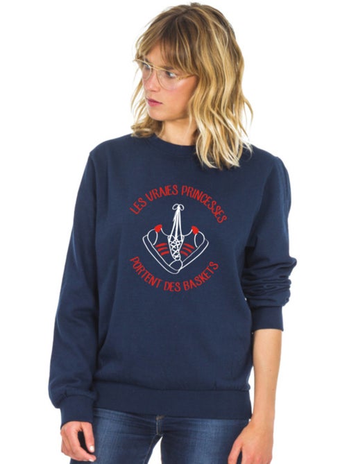 Sweater Dames - LES VRAIES PRINCESSES PORTENT DES BASKETS - Kiabi Sweater Dames - LES VRAIES PRINCESSES PORTENT DES BASKETS - Kiabi