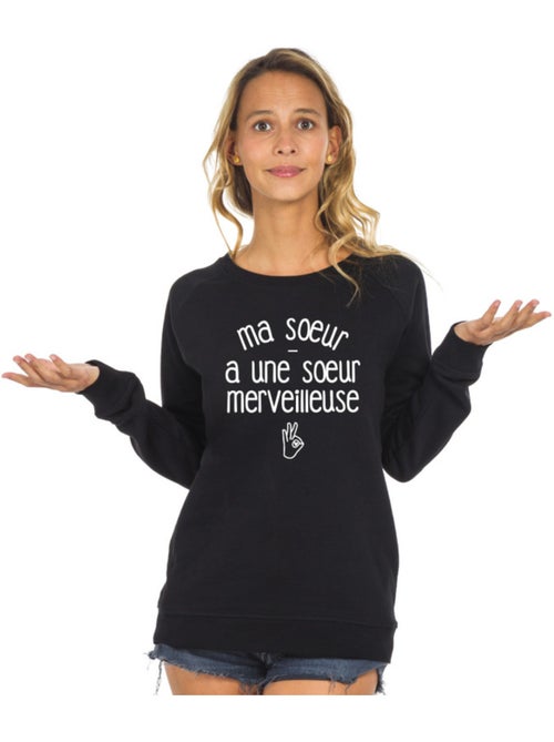 Sweater Dames - MA SŒUR A UNE SŒUR MERVEILLEUSE - Kiabi Sweater Dames - MA SŒUR A UNE SŒUR MERVEILLEUSE - Kiabi