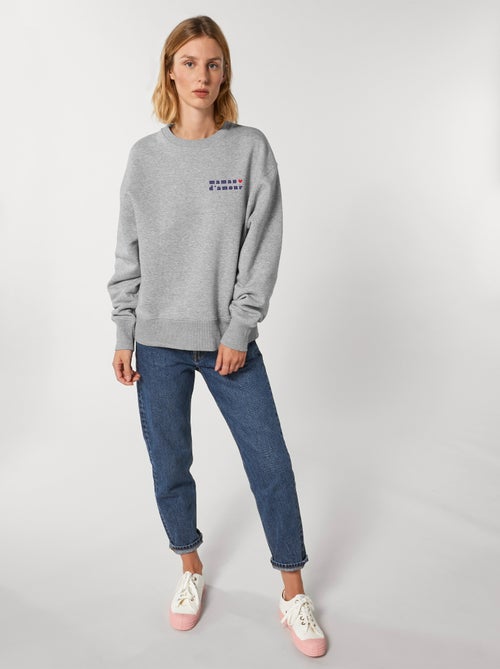 Sweater Dames - MAMAN D AMOUR 2 COEUR - Kiabi Sweater Dames - MAMAN D AMOUR 2 COEUR - Kiabi